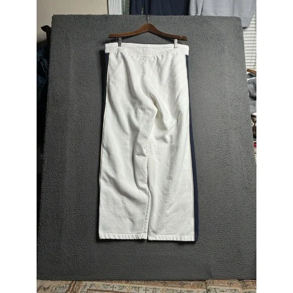 Vintage Old Navy Sweatpants Sz Large Baggy Stripe Y2K Draw String Wide Leg